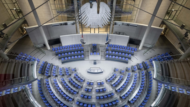 Plenarsaal des Deutschen Bundestages